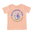 September Girl Birth Flowers (Bouquet) Tee - Toddlers
