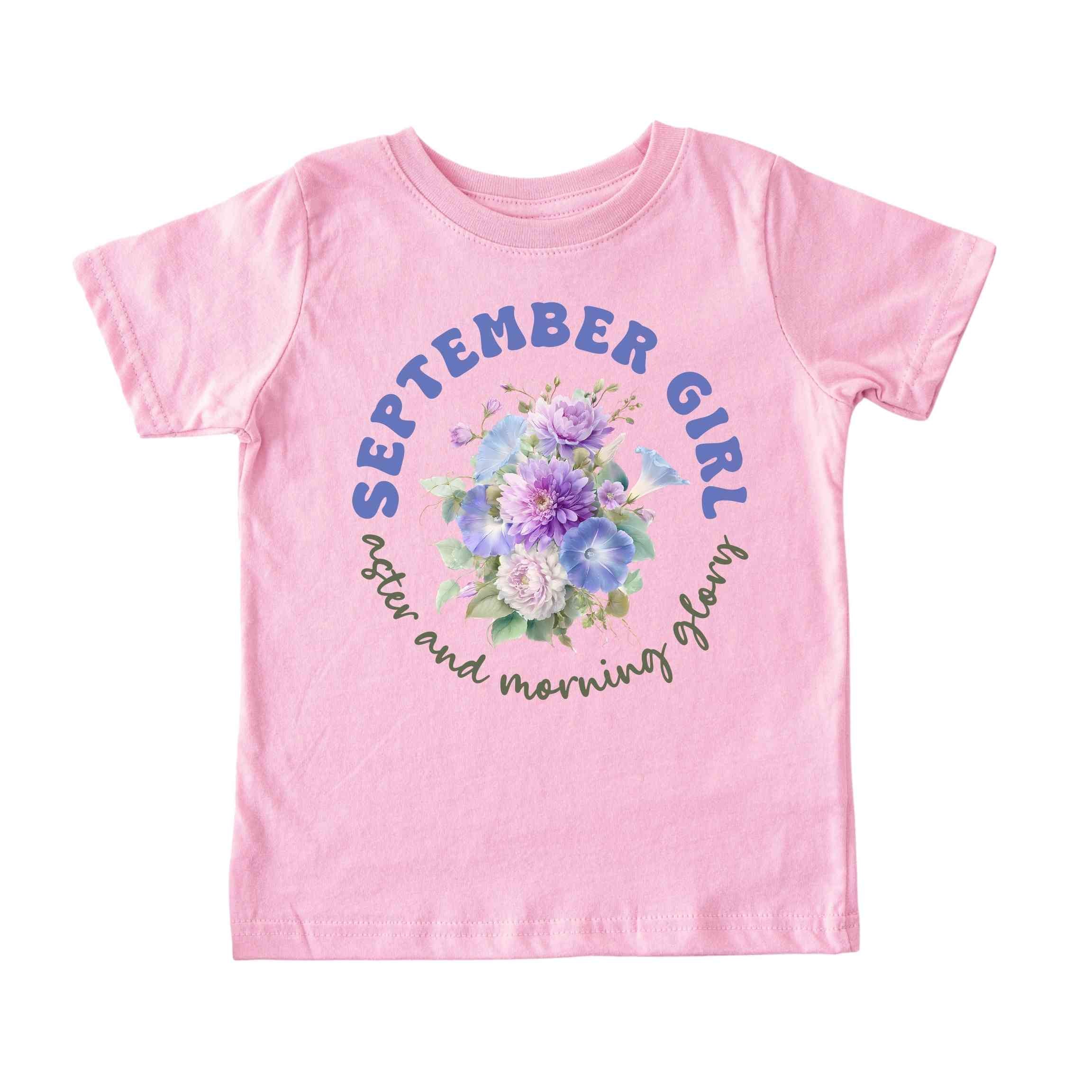 September Girl Birth Flowers (Bouquet) Tee - Toddlers