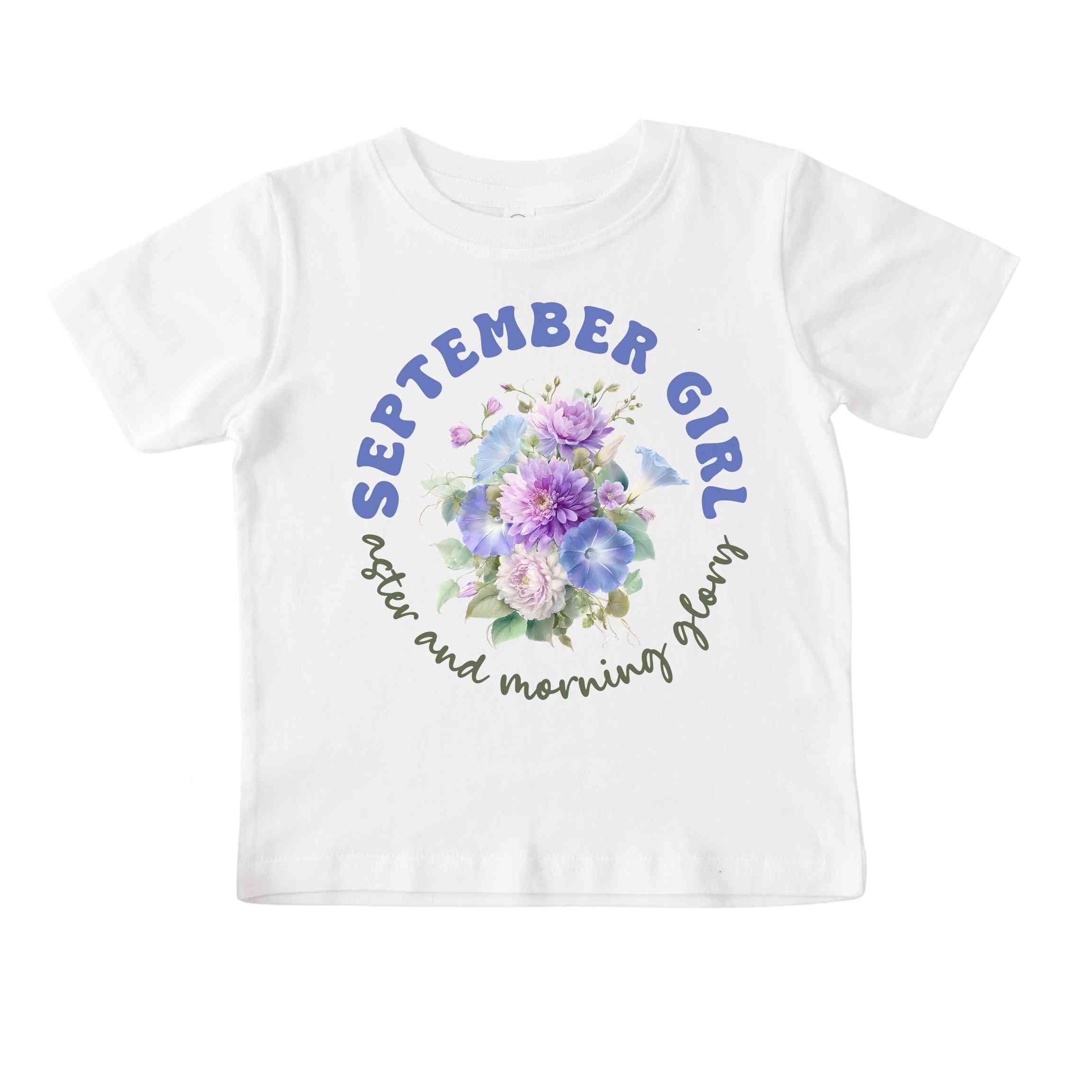 September Girl Birth Flowers (Bouquet) Tee - Toddlers
