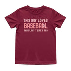 This Boy Plays Baseball Like a Pro Tee