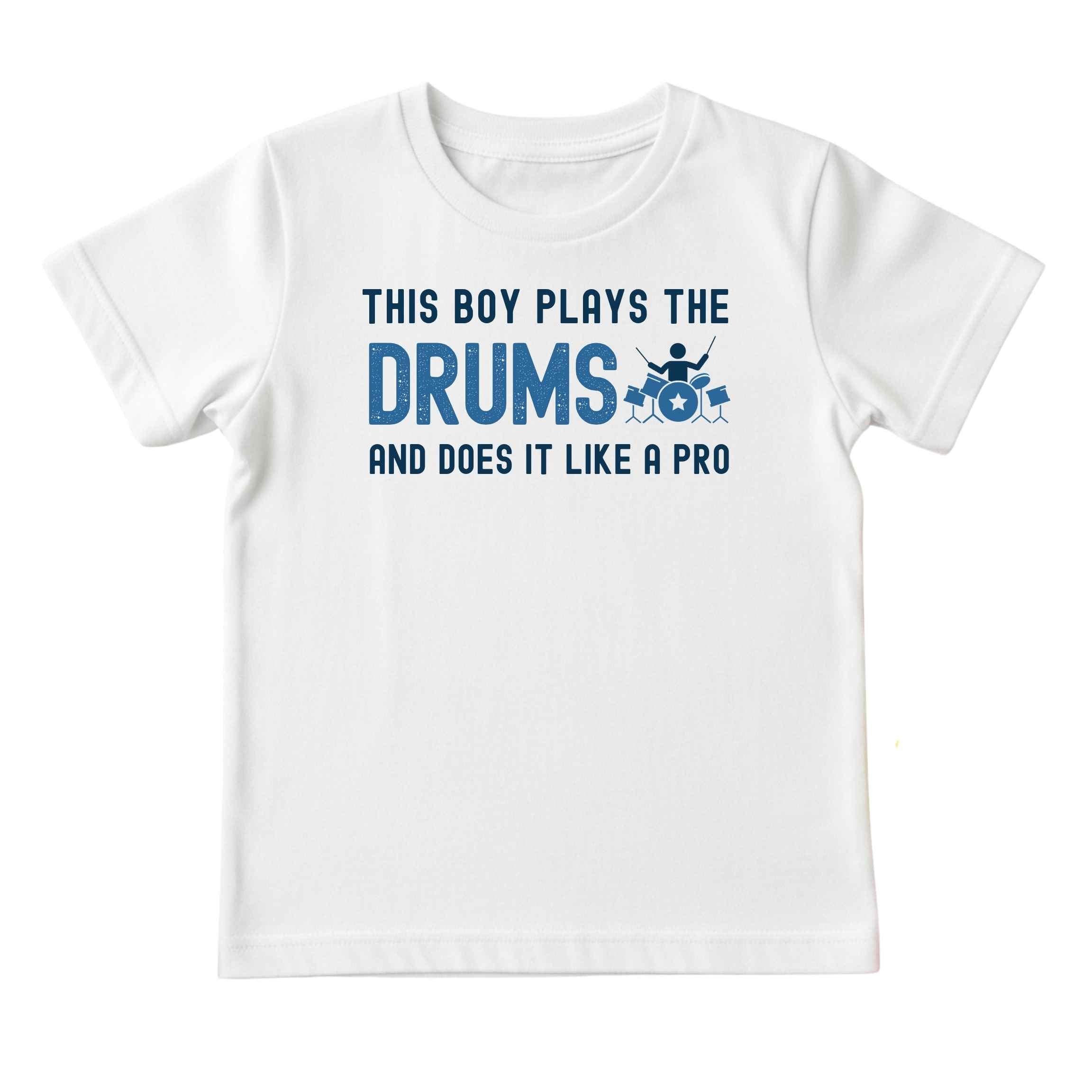 This Boy Plays the Drums Like a Pro Tee