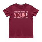 This Boy Plays the Violin Like a Pro Tee