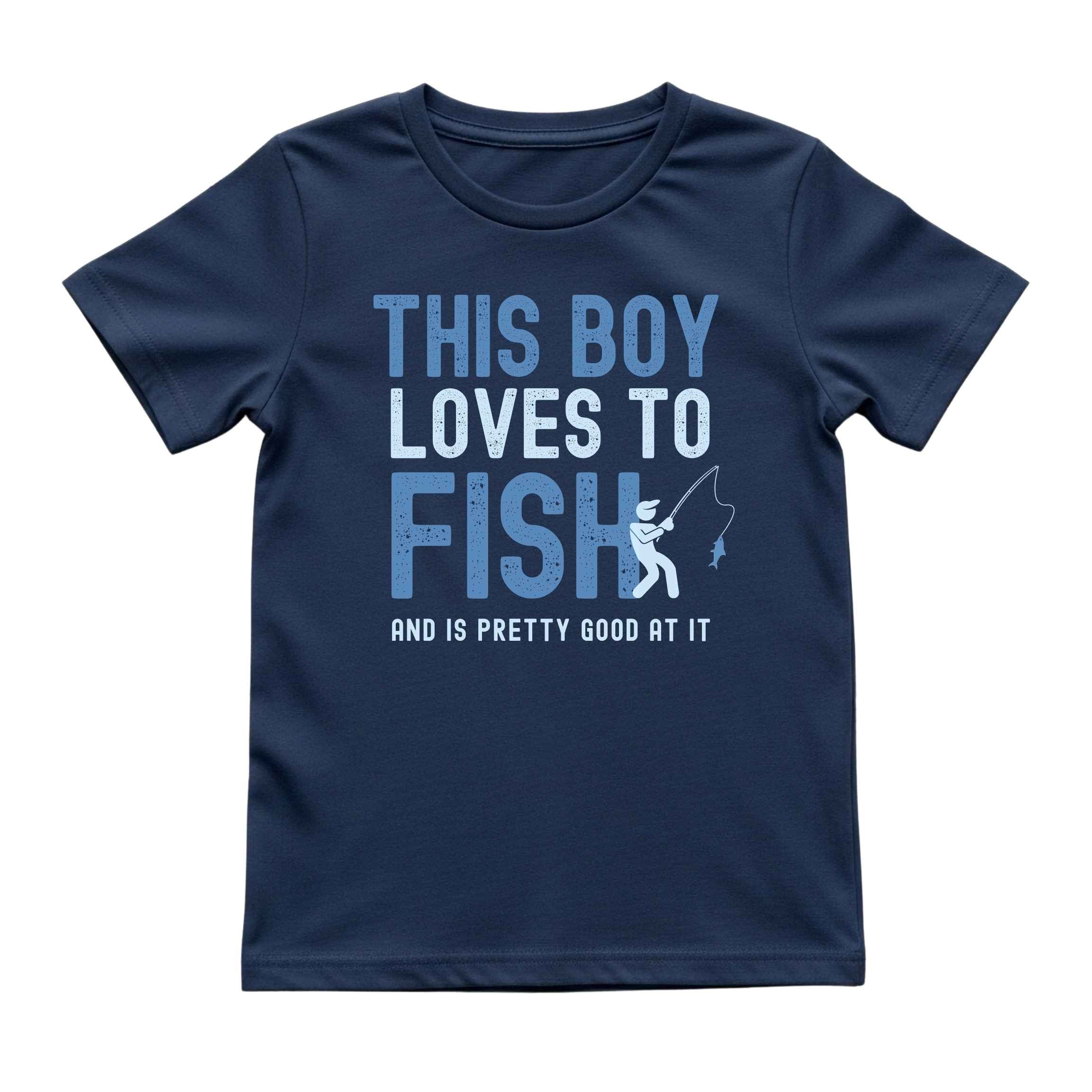 This Boy Loves to Fish Tee