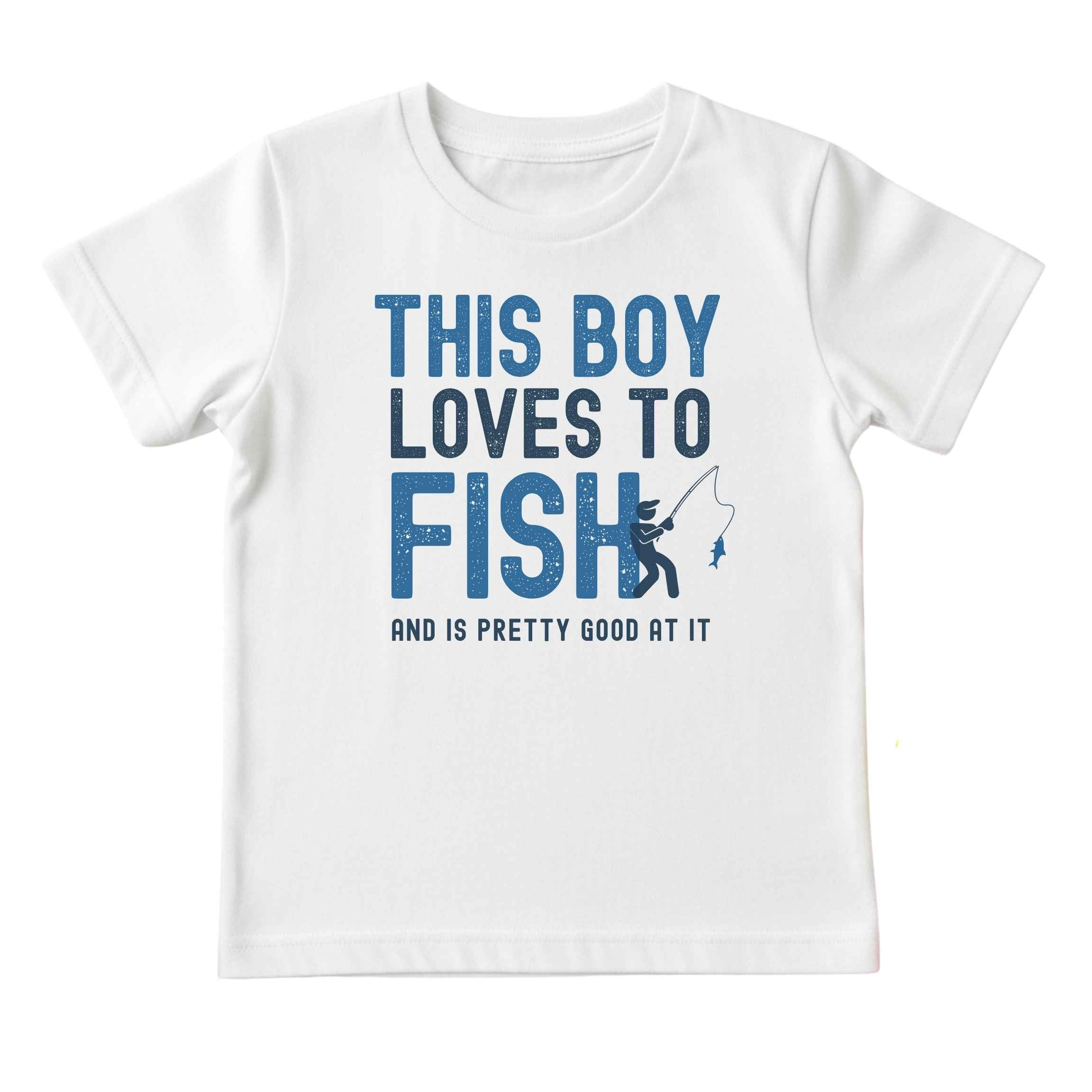 This Boy Loves to Fish Tee