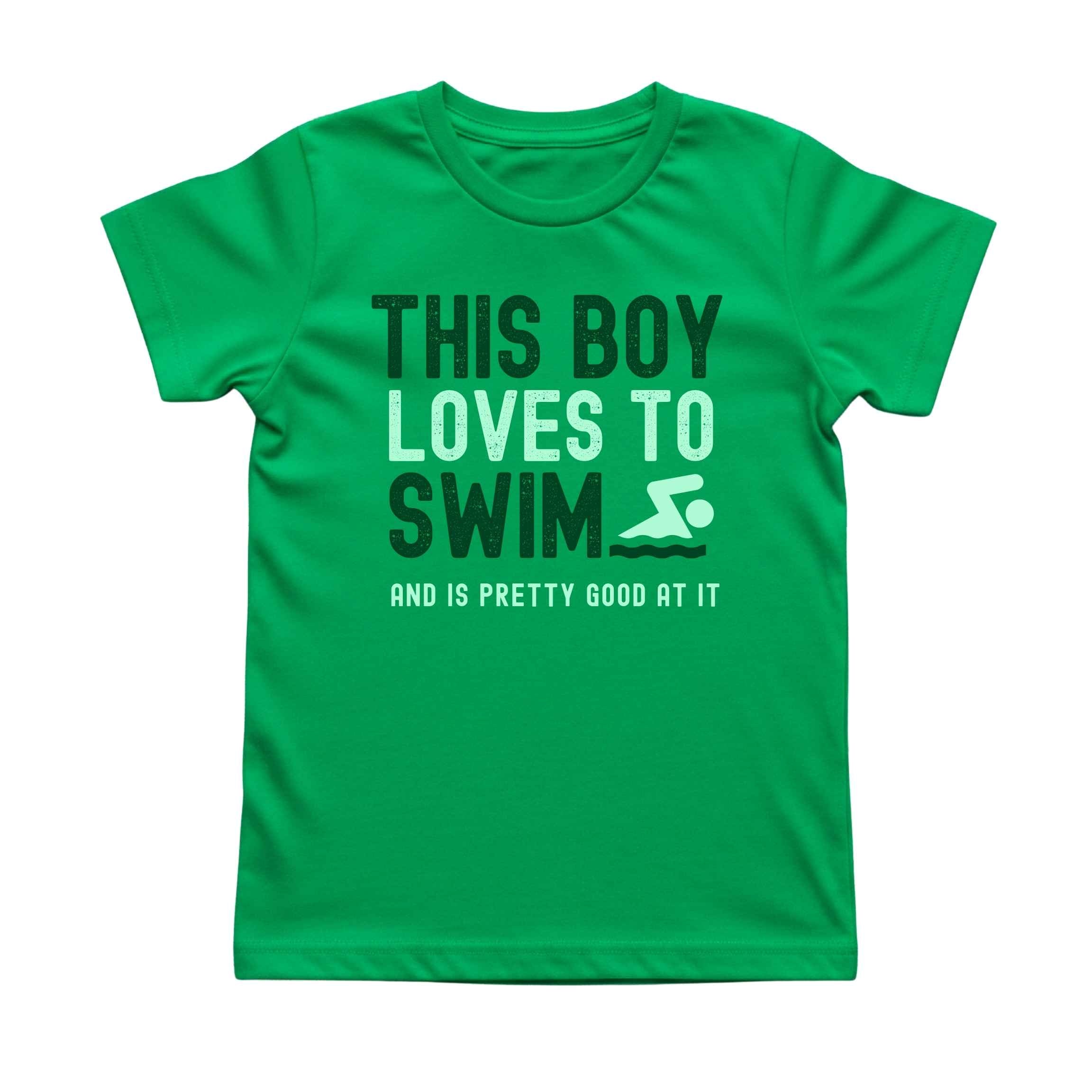 This Boy Loves to Swim Tee