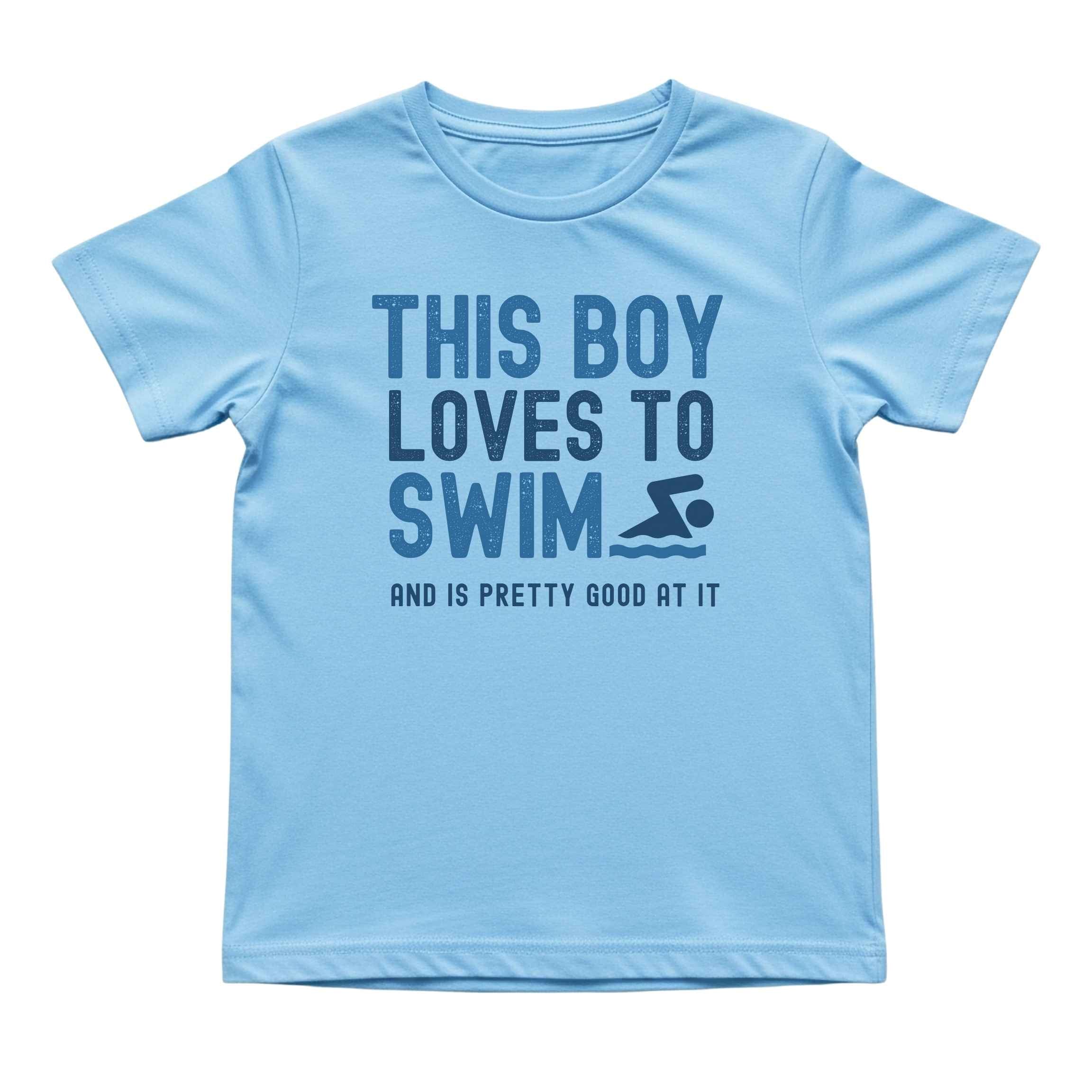 This Boy Loves to Swim Tee