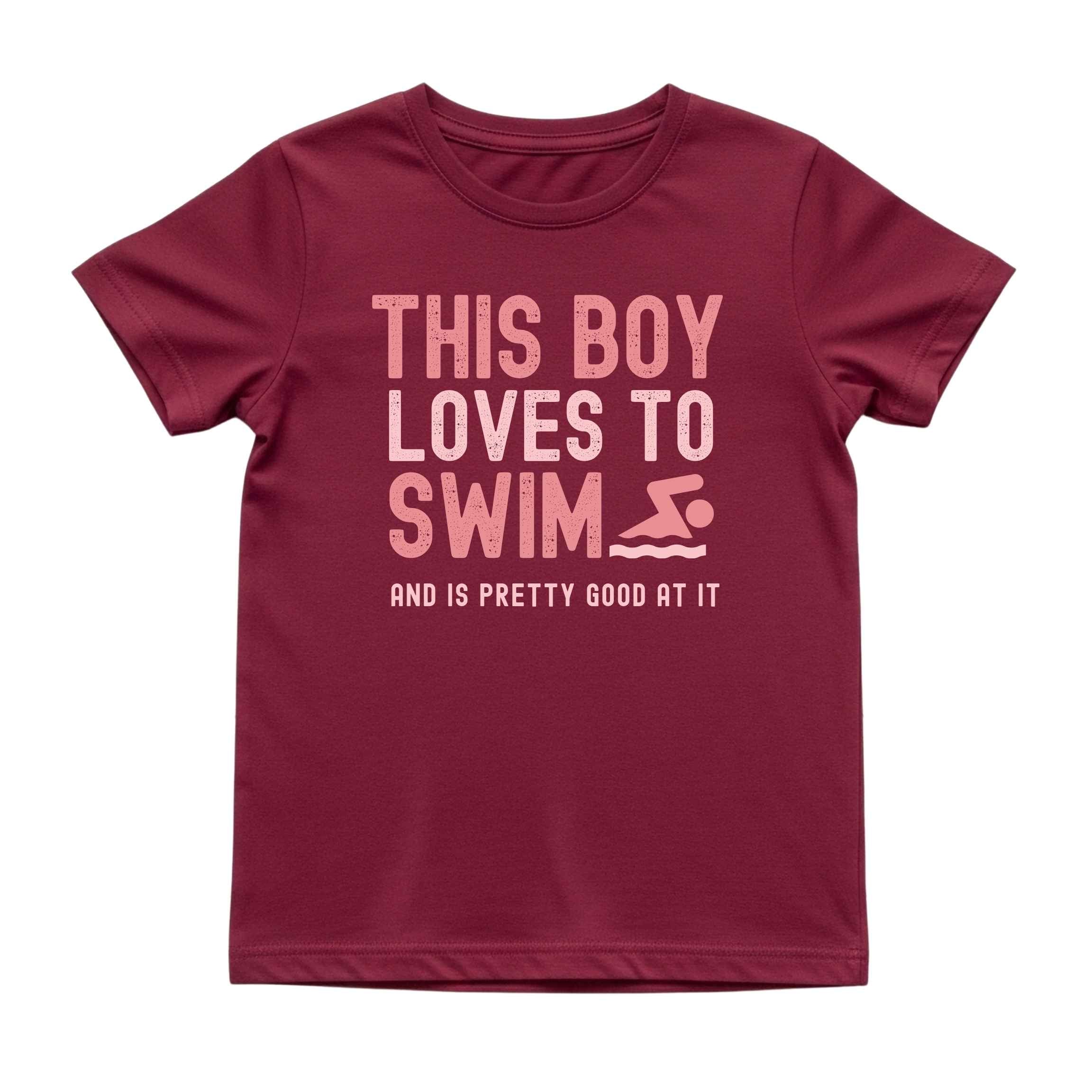 This Boy Loves to Swim Tee
