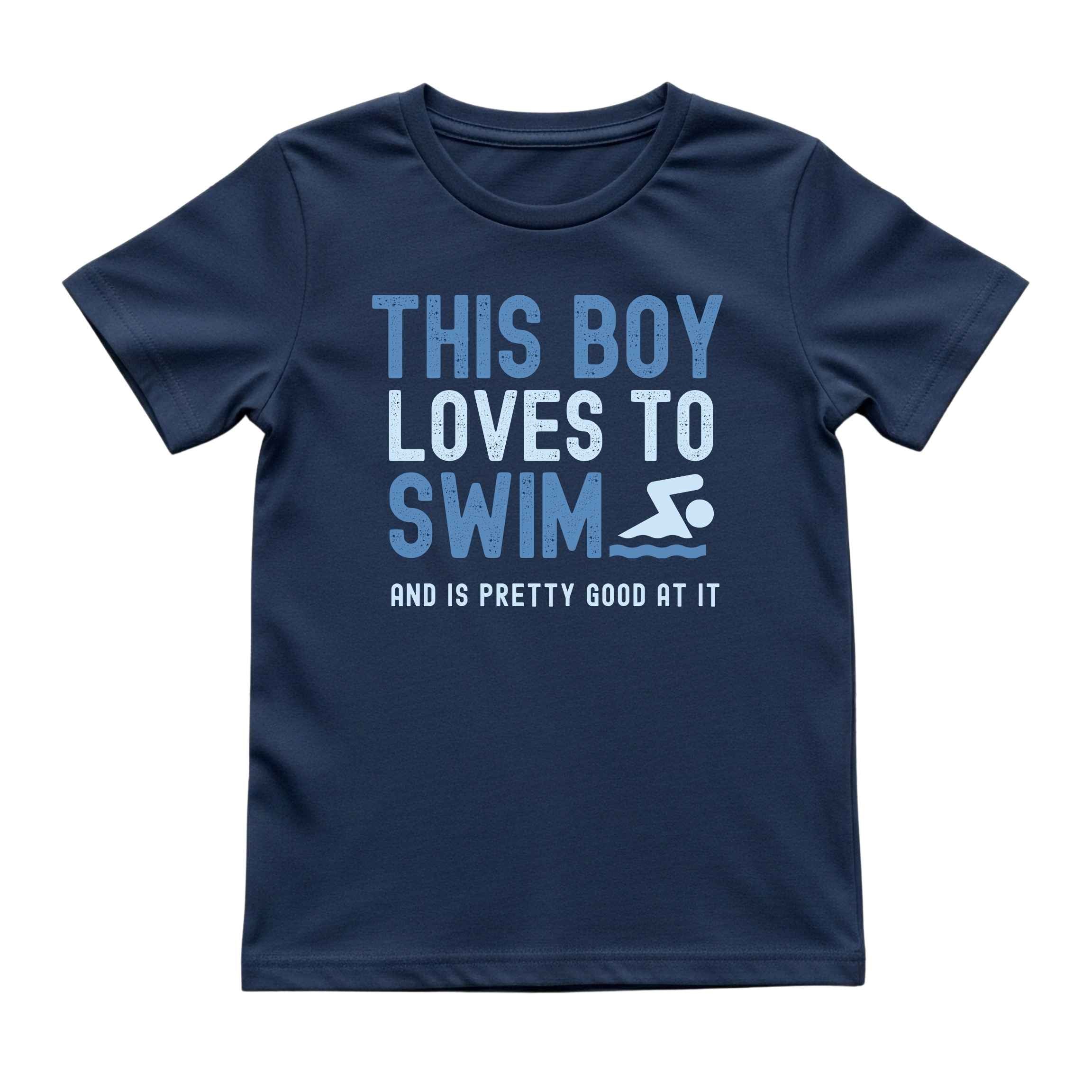 This Boy Loves to Swim Tee