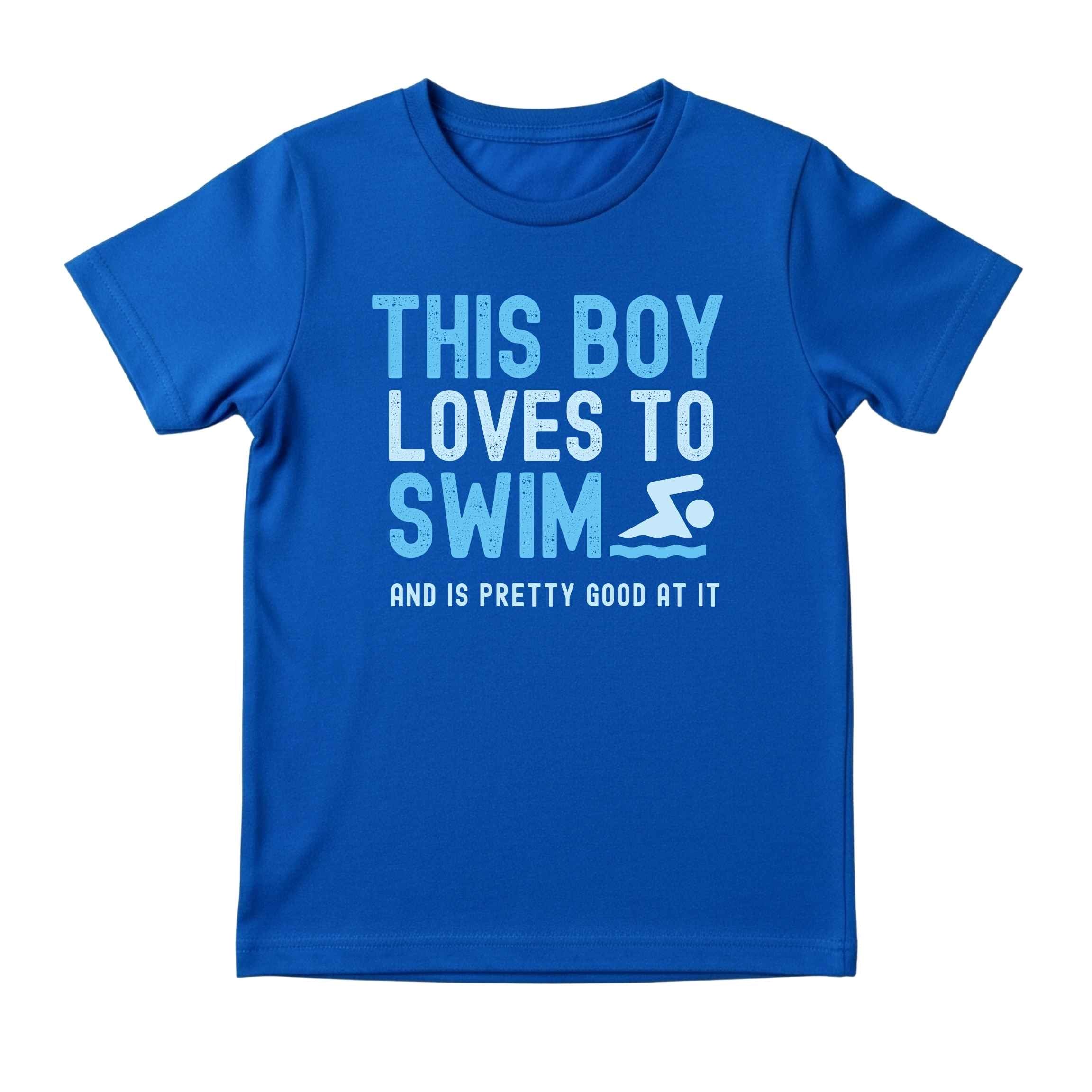 This Boy Loves to Swim Tee