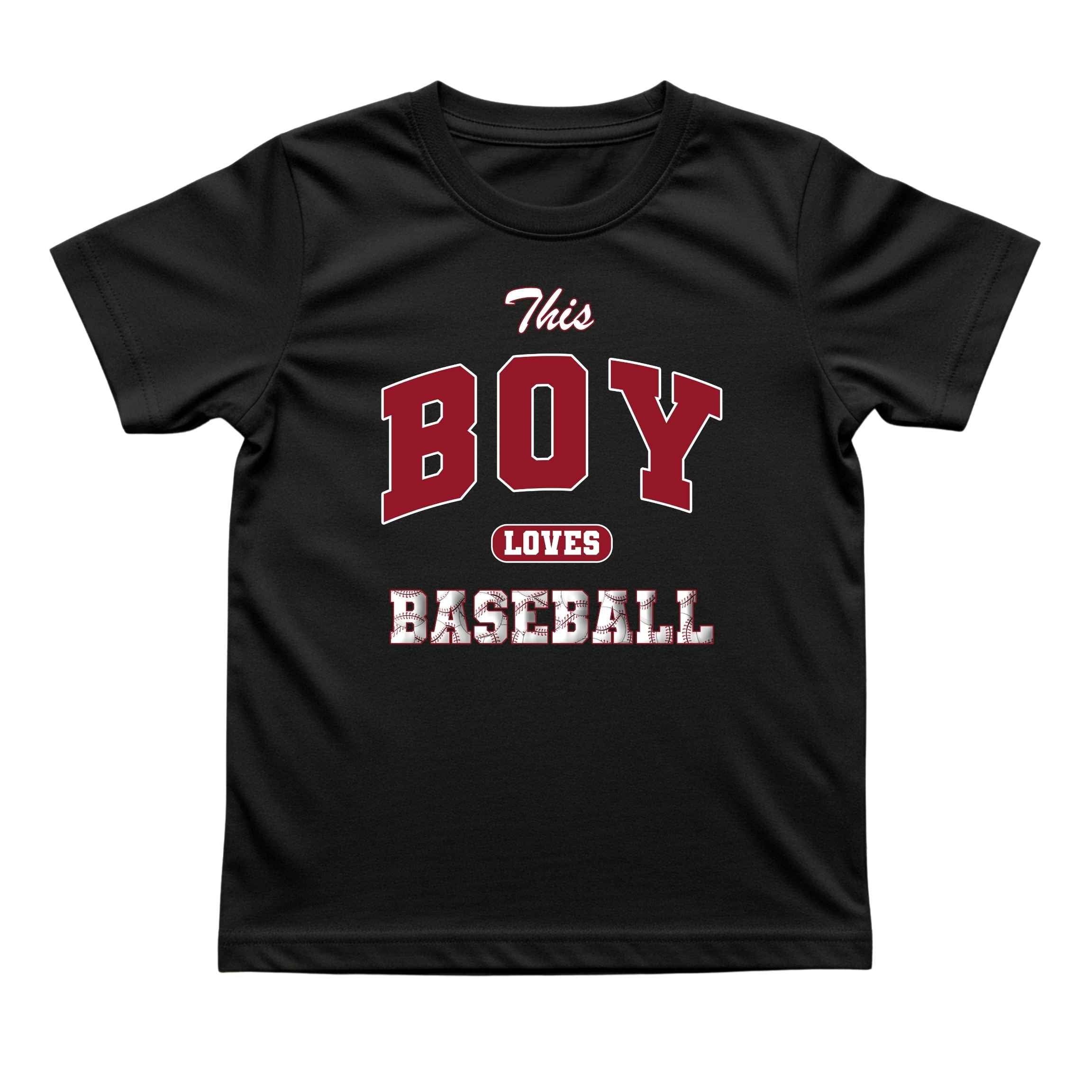This Boy Loves Baseball Tee