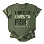 This Dad Loves to Fish Tee