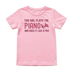This Girl Plays the Piano Like a Pro Tee
