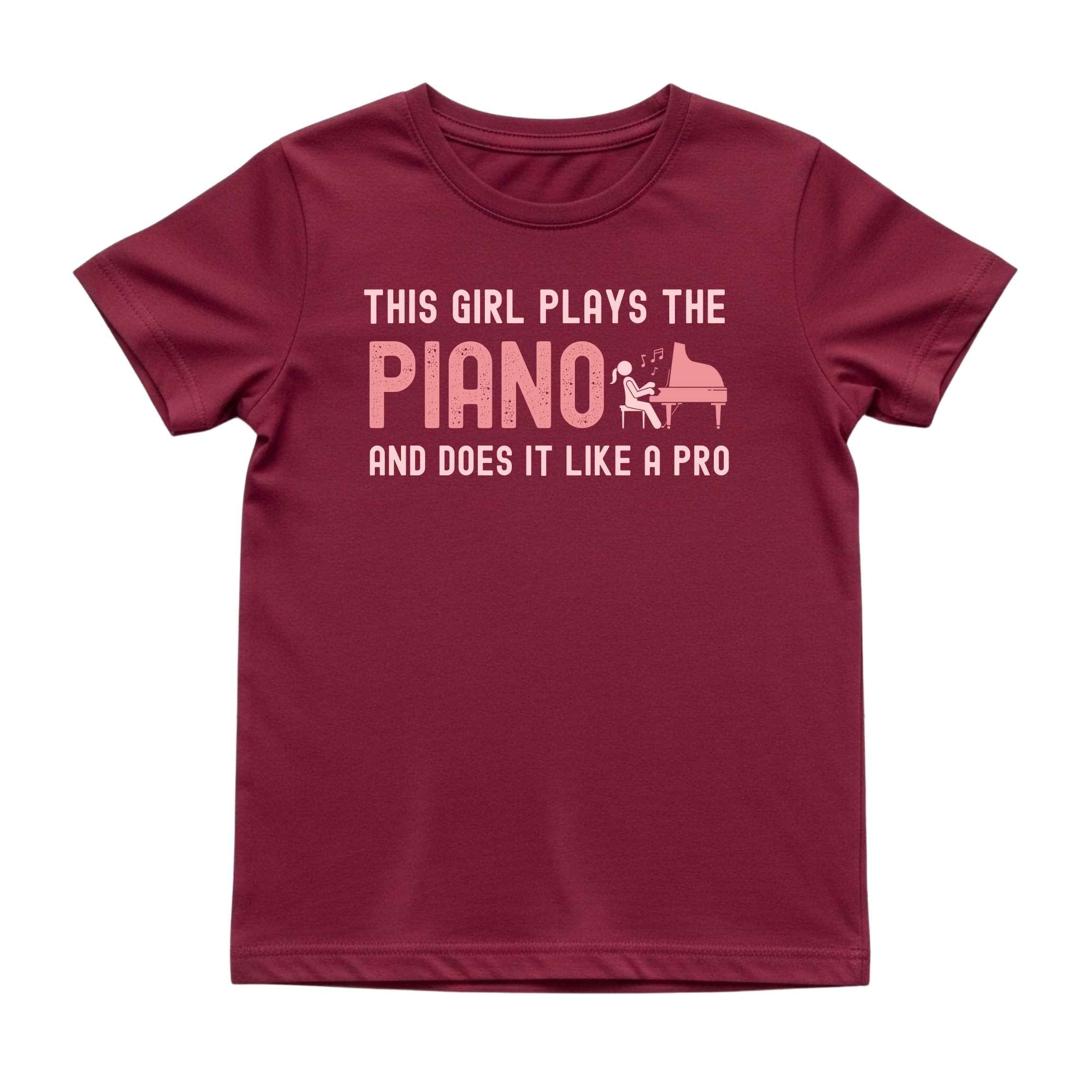 This Girl Plays the Piano Like a Pro Tee