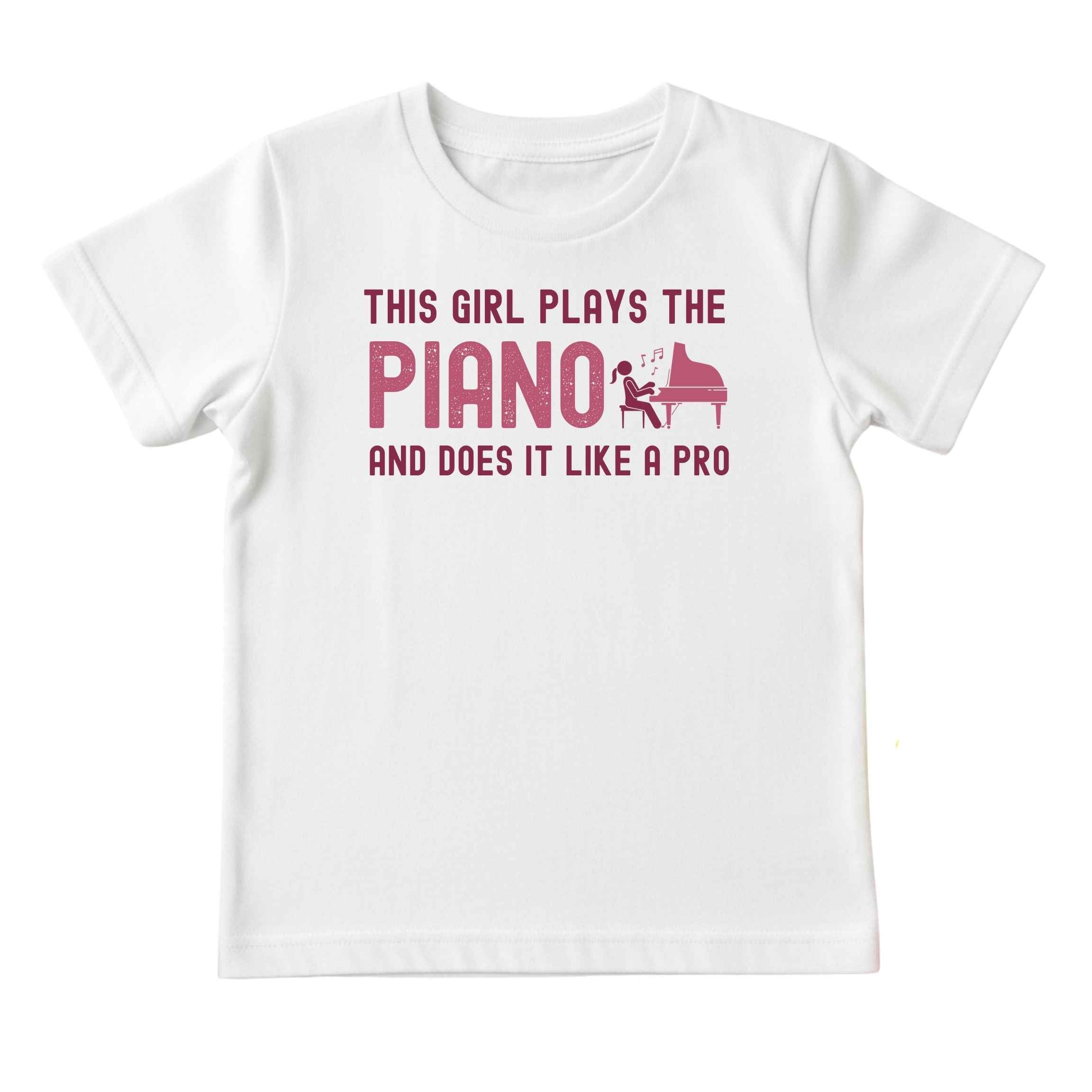 This Girl Plays the Piano Like a Pro Tee