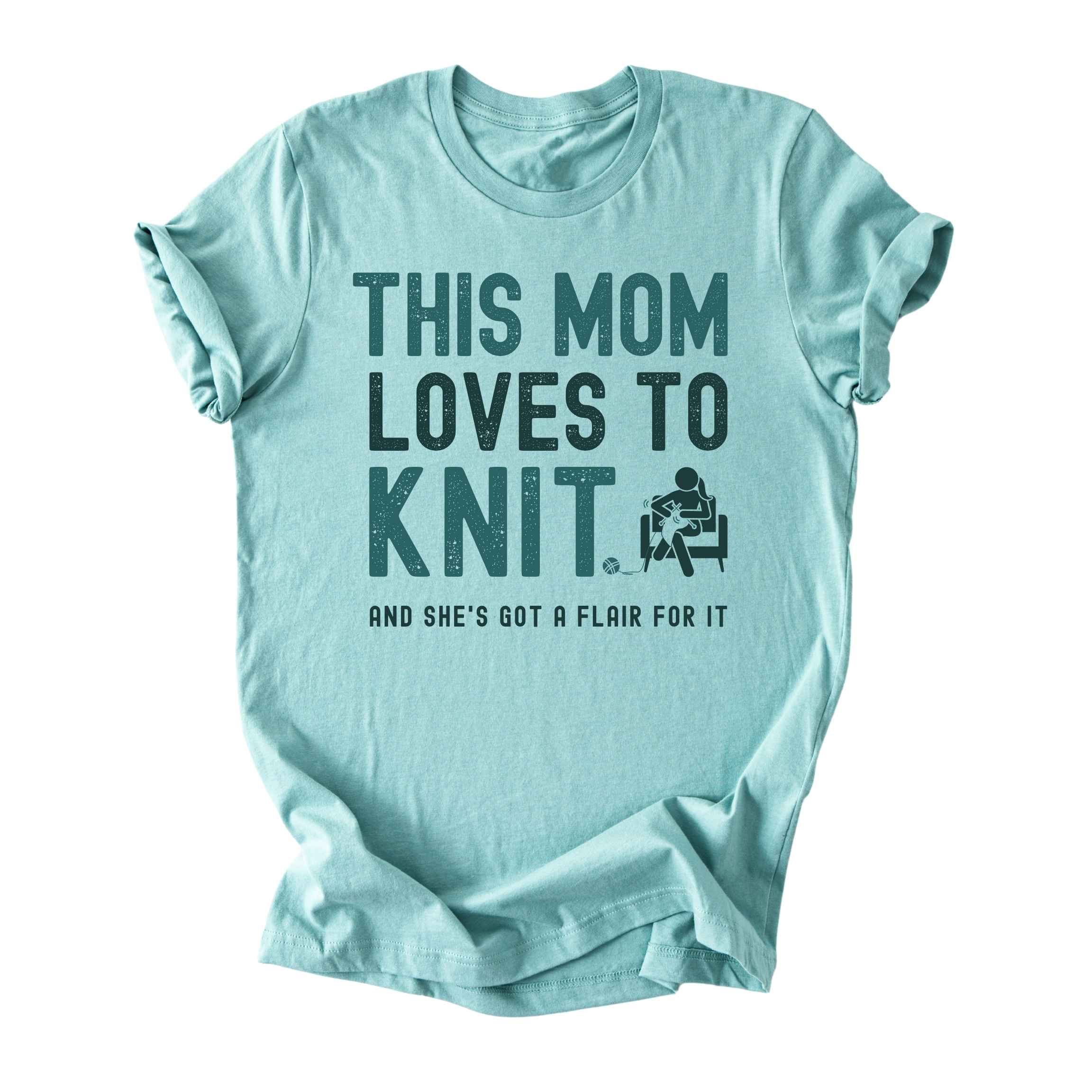 This Mom Loves to Knit Tee