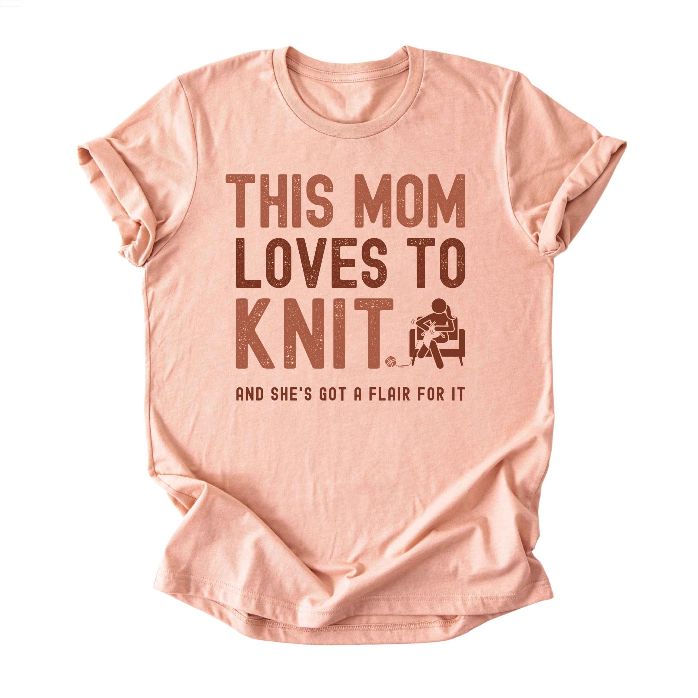This Mom Loves to Knit Tee