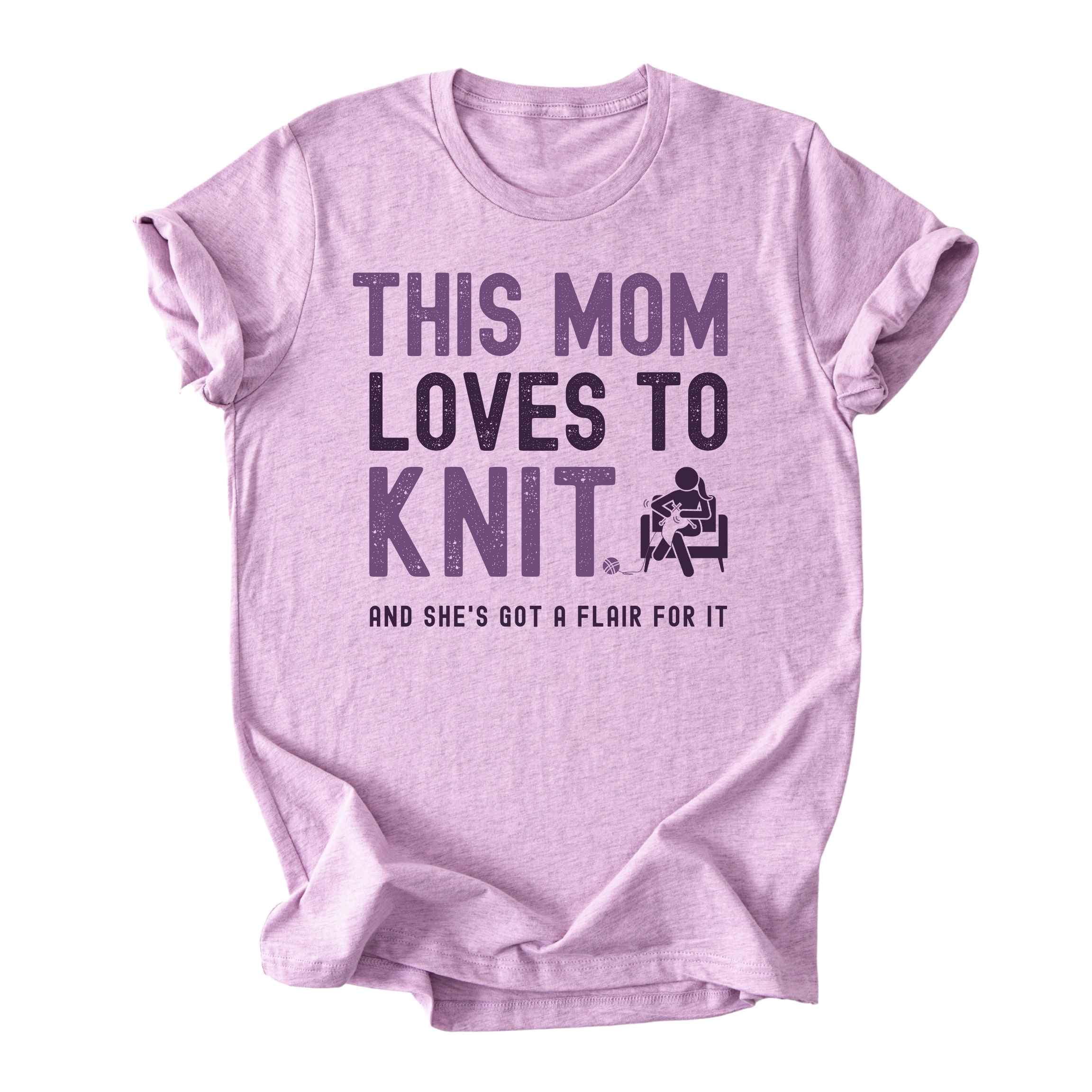This Mom Loves to Knit Tee