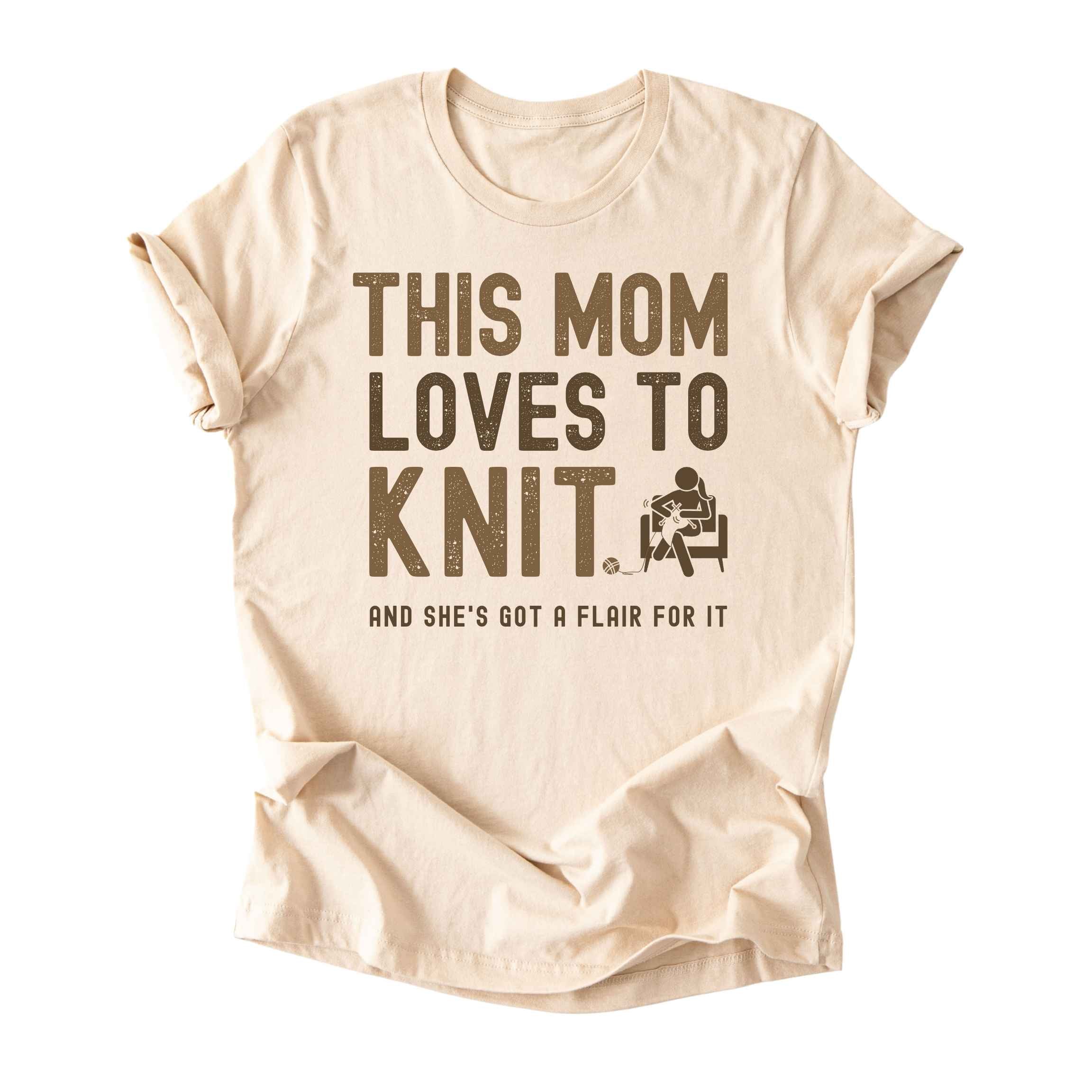 This Mom Loves to Knit Tee