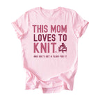 This Mom Loves to Knit Tee