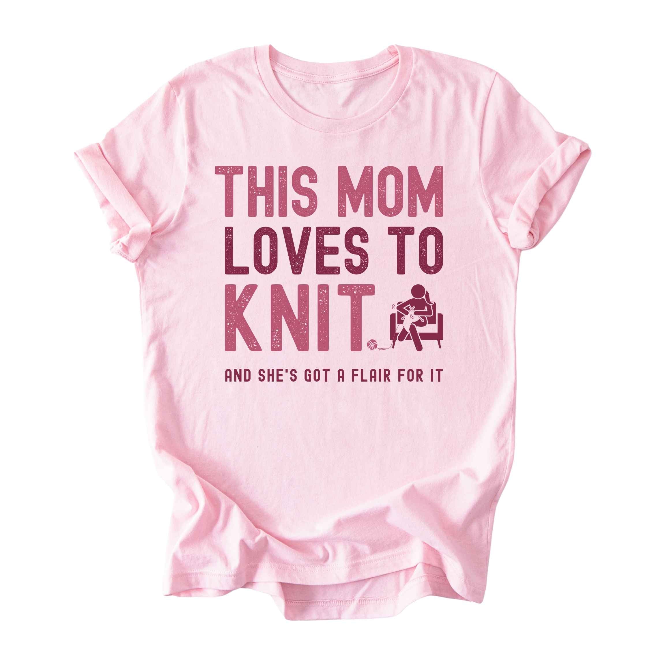 This Mom Loves to Knit Tee