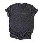 Wife ♥ Mom ♥ Educator - Minimalist Tee