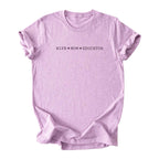 Wife ♥ Mom ♥ Educator - Minimalist Tee