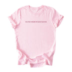 Wife ♥ Mom ♥ Educator - Minimalist Tee