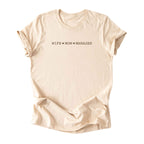 Wife ♥ Mom ♥ Manager - Minimalist Tee